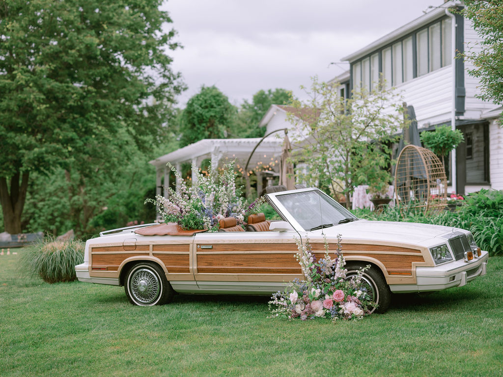 The Scout Guide Alexandria Annual Launch Party - Vintage car with floral installation